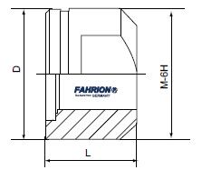 FAHRION/飞日诺 螺母 通用 1-1/2"-12英寸 33.27mm 53.34mm 1-1/2英寸 76-00226LS-1-1/2-12 1个